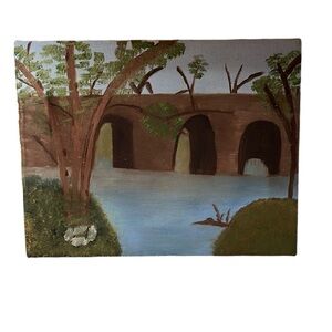 Hand Painted Landscape Unframed Canvas Oil Painting